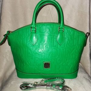 Dooney & Bourke embossed leather satchel